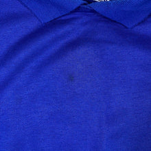 Load image into Gallery viewer, Vintage 80's SPORTS ACTION "Varsity" Spellout Graphic Collared Blue Sweatshirt