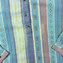 Load image into Gallery viewer, Vintage 90's DW Shop Aztec Crazy Patterned Long Sleeve Grandad Collared Shirt