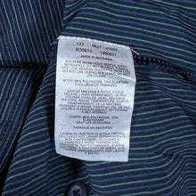 Load image into Gallery viewer, COLUMBIA Classic Navy Blue Striped Polyester Elastane Short Sleeve Shirt