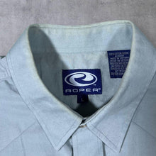 Load image into Gallery viewer, Vintage Roper Cowboy Western Patterned Popper Long Sleeve Cotton Shirt