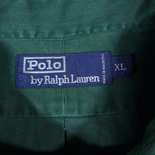 Load image into Gallery viewer, Vintage Polo Ralph Lauren Classic Dark Green Cotton Long Sleeve Button-Down Shirt