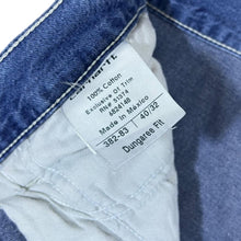 Load image into Gallery viewer, Early 00's CARHARTT "Dungaree Fit" Made In Mexico Blue Denim Carpenter Worker Straight Leg Jeans