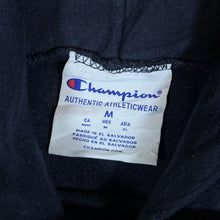 Load image into Gallery viewer, Champion AMERICAN UNIVERSITY "Washington, DC" College Spellout Graphic Navy Hoodie