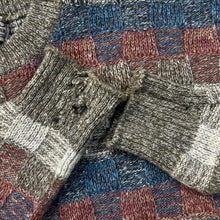 Load image into Gallery viewer, Vintage 90's SABRE ENGLISH SWEATER Multi Colour Check Pattern Knit Sweater Jumper
