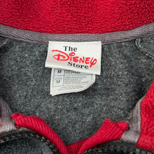 Load image into Gallery viewer, Vintage The Disney Store MICKEY Spellout Colour Block 1/4 Zip Pullover Fleece Sweatshirt
