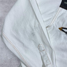 Load image into Gallery viewer, Vintage Atlas For Men Embroidered Cowboy Western White Cotton Long Sleeve Shirt