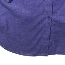 Load image into Gallery viewer, Vintage Emre Cowboy Western Metal Collar Tipped Blue Long Sleeve Shirt