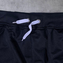 Load image into Gallery viewer, Umbro Classic Logo Tape Black Drawstring Cuffed Tracksuit Bottoms Trousers