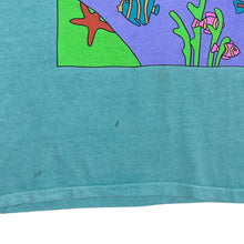 Load image into Gallery viewer, Vintage FRESH PRODUCE (1992) Abstract Fish Nautical Graphic Single Stitch Cropped T-Shirt