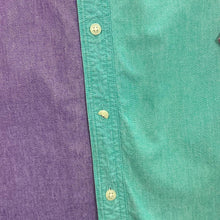 Load image into Gallery viewer, Vintage 90's County Seat Vibrant Colour Block Cotton Long Sleeve Button-Up Shirt