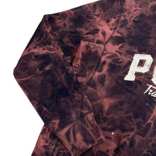 Load image into Gallery viewer, PUMA "Track & Field" Embroidered Logo Spellout Graphic Tie Dye Crewneck Sweatshirt