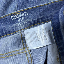 Load image into Gallery viewer, Carhartt WIP "Rebellion Pant" Blue Denim Slim Tapered Fit Jeans