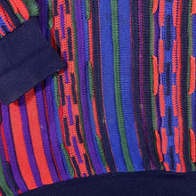 Load image into Gallery viewer, Vintage 90's Heritage Toronto Crazy Abstract 3D Knit Patterned Cotton Jumper