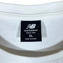 Load image into Gallery viewer, NEW BALANCE "The Intelligent Choice" Albert Einstein Cartoon Graphic White T-Shirt