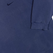 Load image into Gallery viewer, Vintage 90's NIKE Embroidered Mini Swoosh Logo Navy Blue Crewneck Sweatshirt