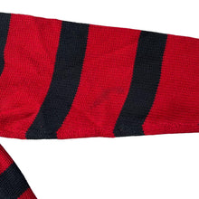 Load image into Gallery viewer, Early 00's CHAPS Colour Block Striped Embroidered Mini Logo Cotton Knit 1/4 Zip Pullover Sweater Jumper