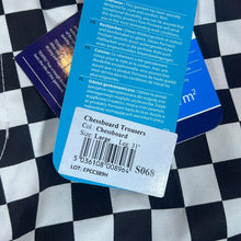 Load image into Gallery viewer, PORTWEST Texpel "Chessboard Trousers" Black White Checkerboard Workwear Chef Pants Trousers