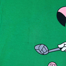 Load image into Gallery viewer, PINK BALL CHALLENGE Flamingo Cartoon Golf Souvenir Graphic Green T-Shirt
