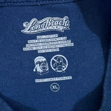 Load image into Gallery viewer, Long Beach Clothing Co. Classic Skater Surfer Logo Spellout Graphic Blue T-Shirt
