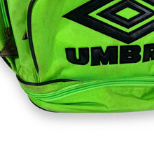 Load image into Gallery viewer, Vintage UMBRO Embroidered Big Logo Fluorescent Green Backpack Rucksack Bag