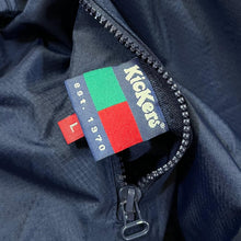 Load image into Gallery viewer, Vintage KICKERS Embroidered Mini Logo Reversible Fleece Windbreaker 1/2 Zip Pullover Jacket