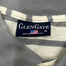 Load image into Gallery viewer, GLEN GATE Made In USA "79th PGA Championship" Golf Embroidred Striped Polo Shirt