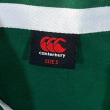 Load image into Gallery viewer, Canterbury LEICESTER TIGERS Caterpillar Colour Block Striped Rugby Long Sleeve Polo Shirt