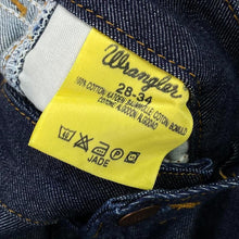 Load image into Gallery viewer, Deadstock Wrangler “Jade” Low Waist Zip Fly Bootcut Dark Blue Denim Jeans