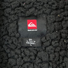 Load image into Gallery viewer, QUIKSILVER Surfer Skate Logo Spellout Graphic Fleece Lined Zip Hoodie