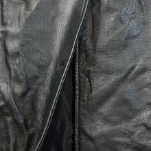 Load image into Gallery viewer, Vintage GENUINE LEATHER Classic Real Black Leather Button Jacket