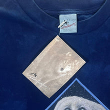 Load image into Gallery viewer, Vintage 90's Harlequin Seal Ocean Marine Wildlife Blue Tie Dye T-Shirt
