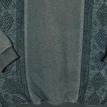 Load image into Gallery viewer, Vintage 90’s ST MICHAEL Marks & Spencer Cable Knit Panel Green Collared Sweatshirt