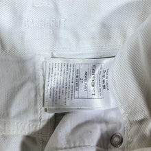 Load image into Gallery viewer, Carhartt "Newel Pant" White Relaxed Tapered Regular Fit Denim Jeans