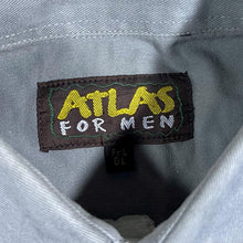 Load image into Gallery viewer, Atlas For Men Cowboy Western Eagle Graphic Grey Long Sleeve Cotton Shirt
