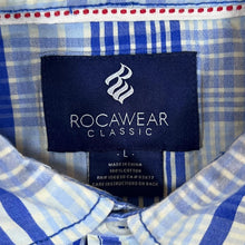 Load image into Gallery viewer, Rocawear Classic Hip Hop Y2K Check Western Style Popper Long Sleeve Shirt