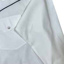 Load image into Gallery viewer, Vintage Cowboy Western Embroidered Eagle White Pearl Snap Popper Long Sleeve Shirt