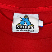 Load image into Gallery viewer, STIFFY "Useless Specimen" Surfer Skate Logo Spellout Graphic Red T-Shirt
