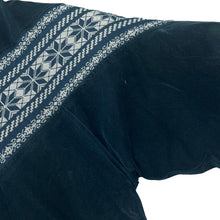 Load image into Gallery viewer, Vintage 90's WUDIPOS Patterned Woven Panel Sherpa Collared Suede Effect Padded Bomber Jacket