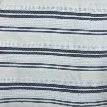 Load image into Gallery viewer, Vintage 90's PRAIRIE Cream Grey Patterned Striped Short Sleeve Flannel Shirt