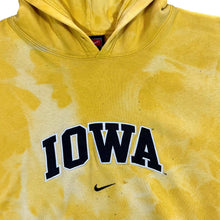 Load image into Gallery viewer, Vintage NIKE Team IOWA Embroidered Centre Swoosh College Spellout Tie Dye Hoodie