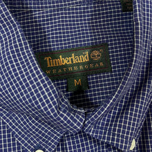 Load image into Gallery viewer, Vintage TIMBERLAND WEATHERGEAR "Classic Fit" Embroidered Mini Logo Grid Check Long Sleeve Button-Up Shirt
