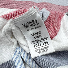 Load image into Gallery viewer, BLUE HARBOUR Marks & Spencer Multi Striped Long Sleeve Polo Shirt