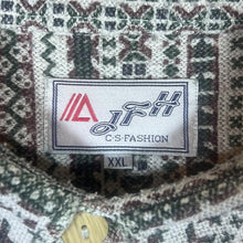Load image into Gallery viewer, Vintage 90's C.S.FASHION Aztec Striped Patterned Long Sleeve Flannel Shirt