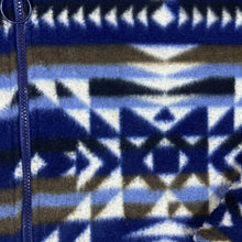 Load image into Gallery viewer, Vintage NEW FAST Crazy Abstract Aztec Patterned Zip Fleece Sweatshirt