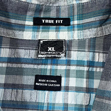 Load image into Gallery viewer, OAKLEY "True Fit" Surfer Skater Plaid Check Short Sleeve Cotton Shirt