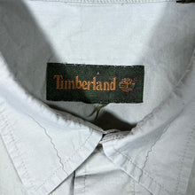 Load image into Gallery viewer, Vintage Timberland Beige Patterned Concealed Button Short Sleeve Shirt