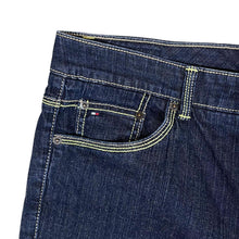 Load image into Gallery viewer, TOMMY HILFIGER "American Hope Classic Rise" Dark Blue Denim Cropped Jeans