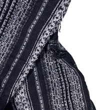 Load image into Gallery viewer, Vintage M.Zeki Golhan Black White Patterned Long Sleeve Flannel Shirt