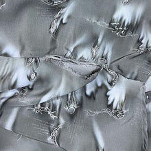 Load image into Gallery viewer, Vintage Clicks Gothic Y2K Dragon Patterned Grey Silk Short Sleeve Shirt