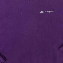 Load image into Gallery viewer, Vintage 90's CHAMPION Classic Embroidered Mini Logo Purple Crewneck Sweatshirt
